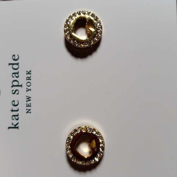 KATE SPADE "Spot The Spade" stud earrings. NWT includes dust bag - Picture 5 of 9